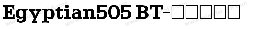 Egyptian505 BT字体转换